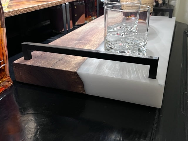 Black Walnut + White Resin