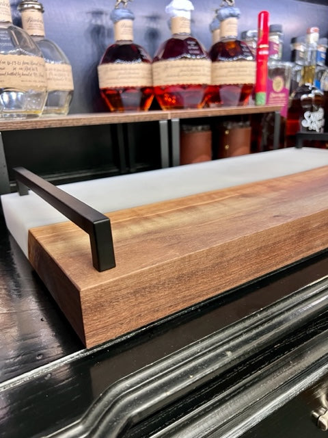 Black Walnut + White Resin