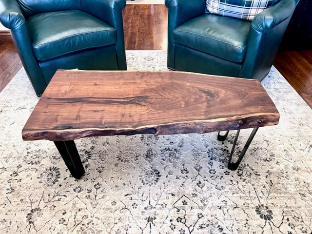 Coffee Table - Black Walnut+Metal