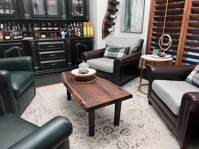 Coffee Table - Black Walnut+Metal