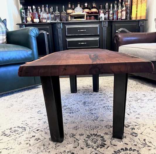 Coffee Table - Black Walnut+Metal